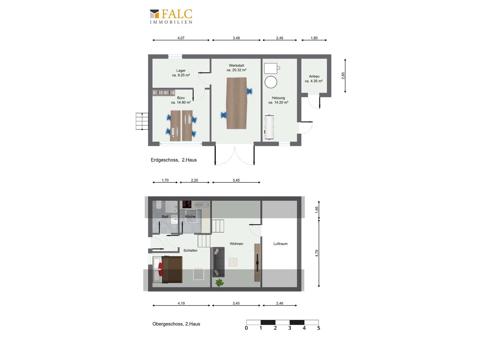 2. Haus mit Wekstatt